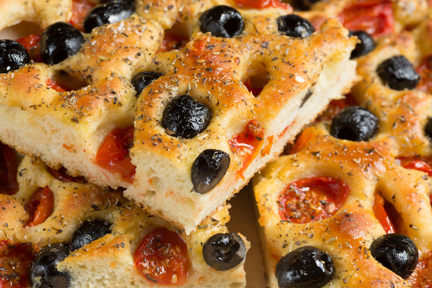 Mediterrane focaccia